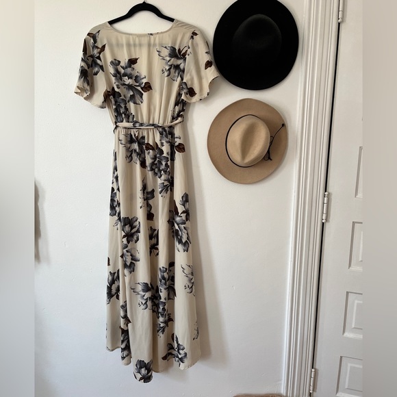 JessaKae Floral Wrap HighLow Dress - Picture 3 of 8